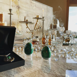 The Empress' Malachite Yoni Egg Talismans