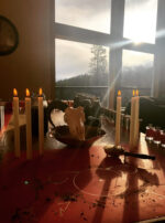 Exalted Sol altar gallery candles tincture oil