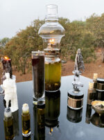 Hermanubis II Oil lamp, candle