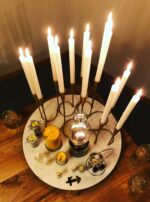 Jupiter in Sagittarius Display Altar Candles Top