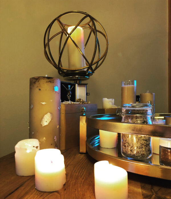 Luminous Crown Bath Salt Candle Talisman Altar Luminous Crown Bath Salt Candle Talisman Altar