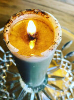 Luminous Crown Candle Burning