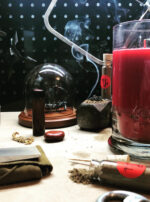 Mars in Scorpio Incense Powder Candle Main