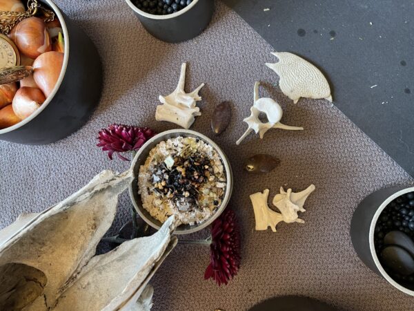 Saturn in Capricorn altar above close Saturn in Capricorn altar above close