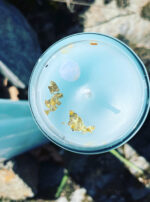 Deneb Algedi II candle top gold chalcedony