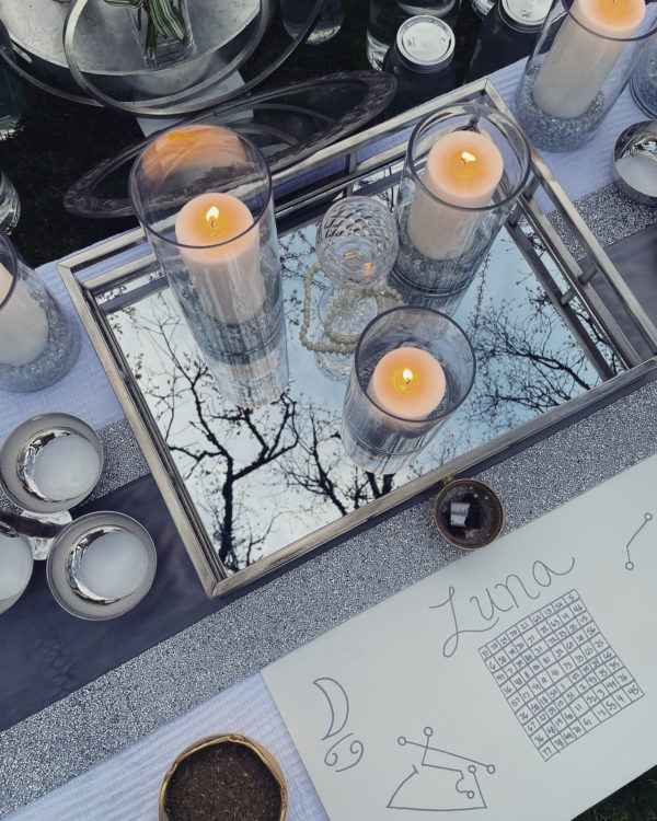 Luna in Cancer creation above altar main