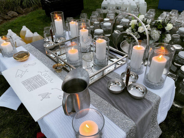 Luna in Cancer creation snail altar mat main Luna in Cancer creation snail altar mat main