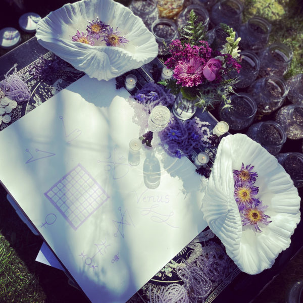 Exalted Venus Oil altar overhead Exalted Venus Oil altar overhead