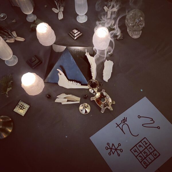 Saturn in Aquarius Altar Main Skull Saturn in Aquarius Altar Main Skull