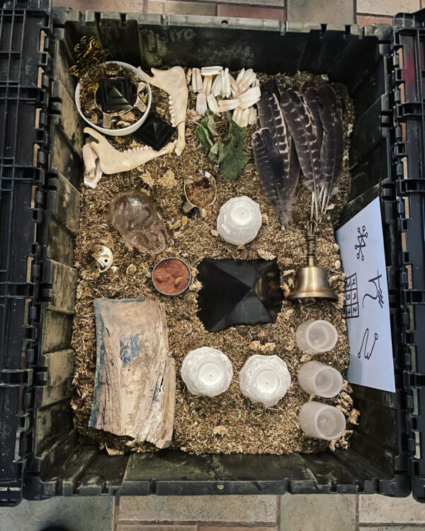 Saturn in Aquarius Interior Herb Box Altar Main Saturn in Aquarius Interior Herb Box Altar Main