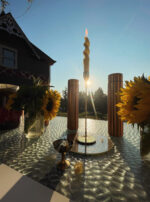Golden Sol Sun in Leo Sphere and Sundry Altar Candle Sun Water Bottles