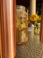 Golden Sol Sun in Leo Sphere and Sundry Anointing Oil Water Bottle