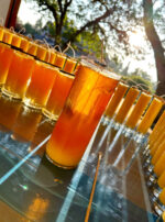 Golden Sol Sun in Leo Sphere and Sundry Candle golden