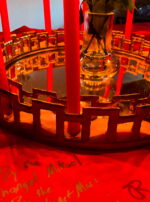 Fiery Wall of Protection Altar Close Up Salt