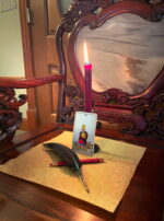 Capricorn III Throne 4 of Pentacles Pen Feather Throne