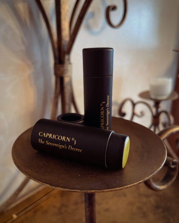 Third Decan of Capricorn Talismanic Materia The Sovereigns Decree Lip Balm Chapstick Magical Talismanic Materia