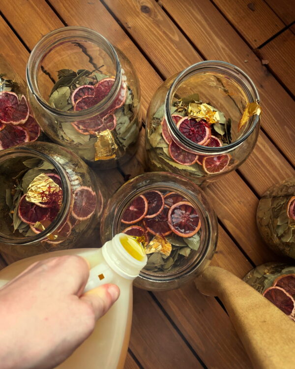 Anointing Oil Sun in Leo Blood Orange Golden Titan