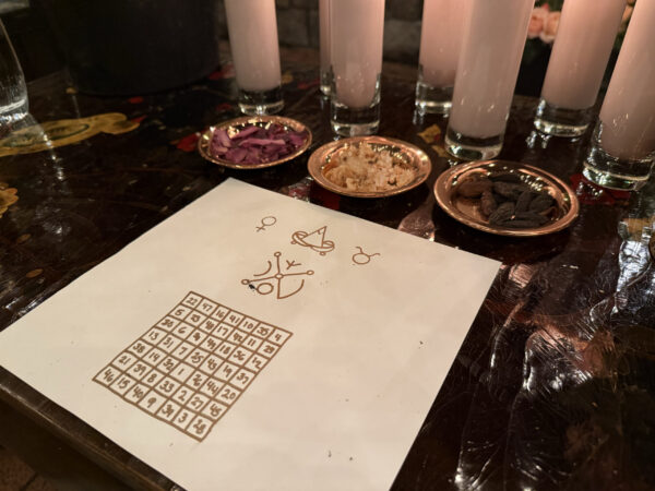 Venus in Taurus Talismanic Materia Altar Mat Main Wide Venus in Taurus Talismanic Materia Altar Mat Main Wide