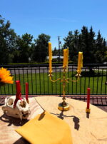 Leo III Third Decan of Leo Candles Burning Like Flag