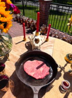 Leo III Third Decan of Leo Cooking Wagyu on Cast Iron