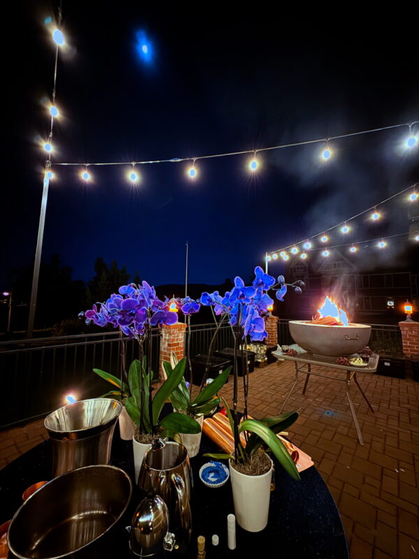 Exalted Jupiter in Cancer Talismanic Materia altar tall flowers moon fire Exalted Jupiter in Cancer Talismanic Materia altar tall flowers moon fire